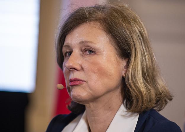 European Comissioner for Values and Transparency Věra Jourová.