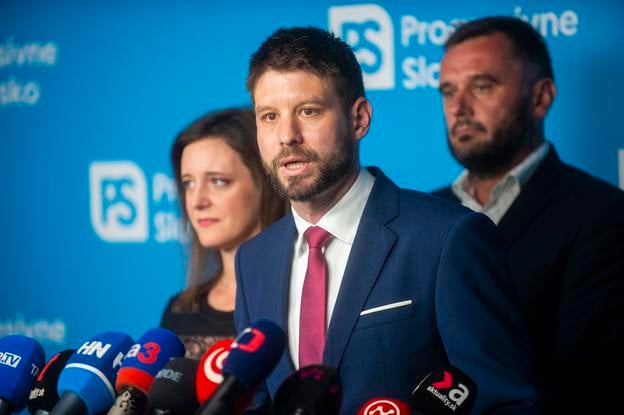 Лідер опозиції Міхал Шімечка (Progresivné Slovensko).