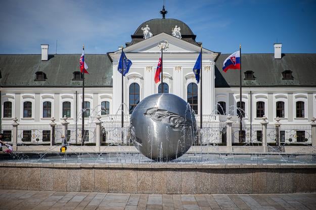 The Presidential Palace in Bratislava.