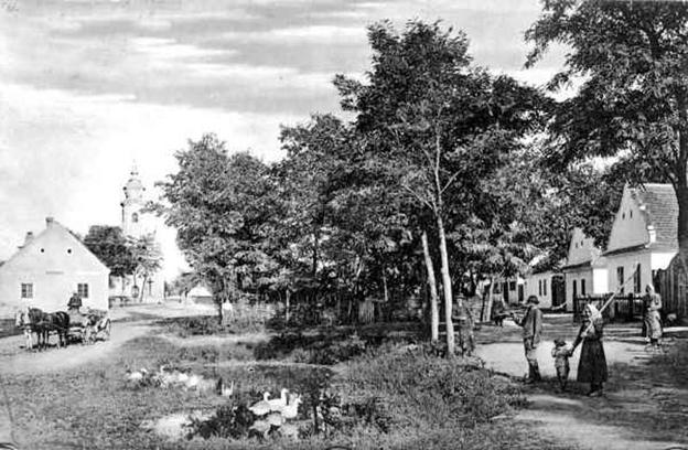 The village of Malé Leváre during the Austro-Hungarian Empire.