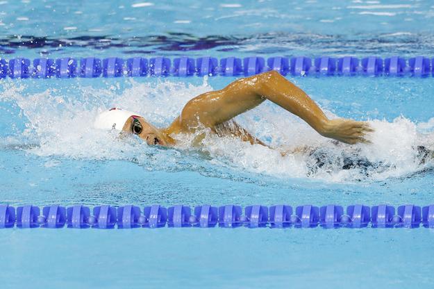 Richard Nagy in men's 400m freestyle heat. 