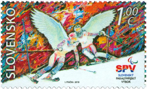New postage stamp for 2018 Winter Paralympics.