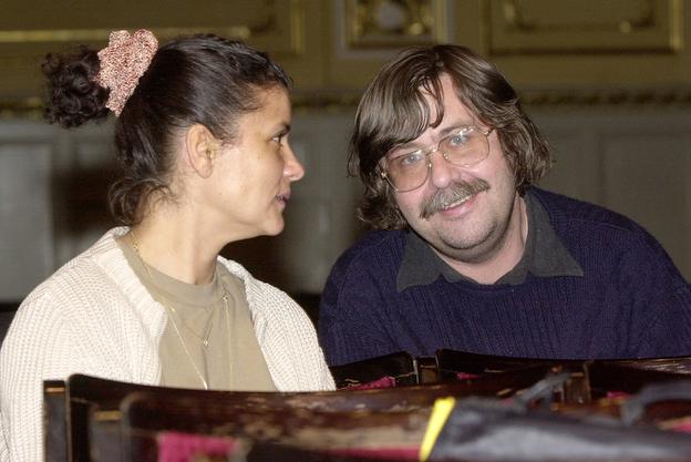 Godár with singer Iva Bittová