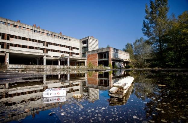 The unfinished hospital in Bratislava's Rázsochy