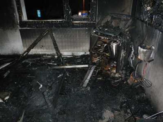 The fire in Trnava completely destroyed one room.