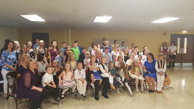 President Andrej Kiska also visited the Slovak Academy of Chicago