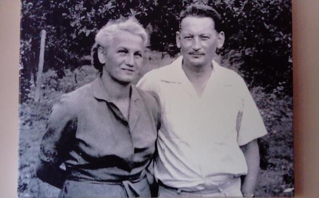 Anna Šestáková with her husband Ervín