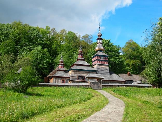 Wooden church near Bardejov