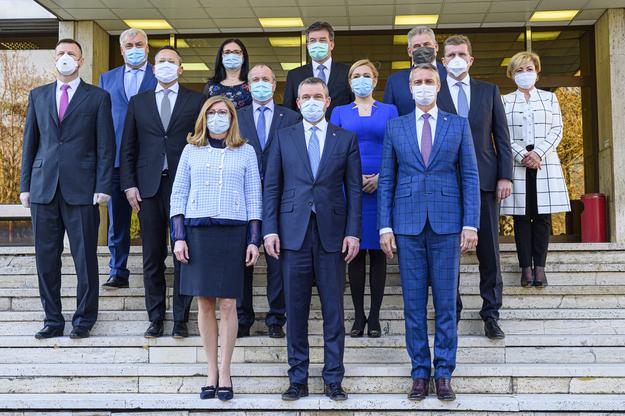 The outgoing government of Peter Pellegrini.