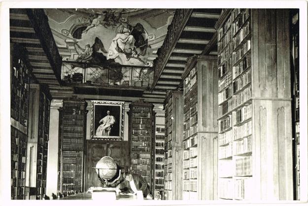 The Jasov globe in the monastery library.