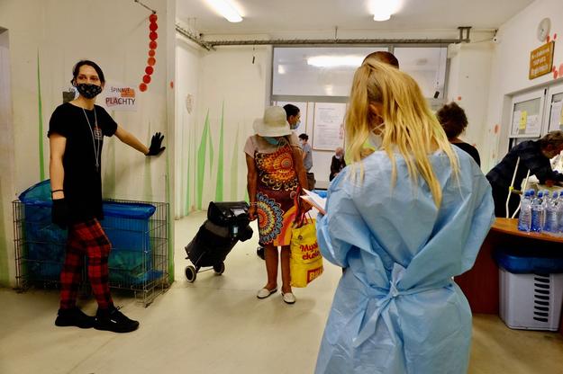 The vaccination of homeless people in Bratislava.
