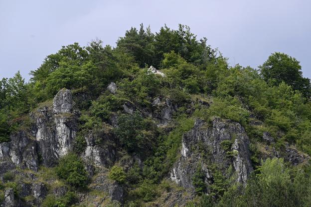 The ruins of Košeca Castle.