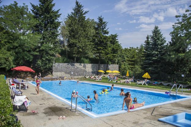 Ekoiuventa (Mičurin), the only summer swimming pool in Bratislava's Old Town. 
