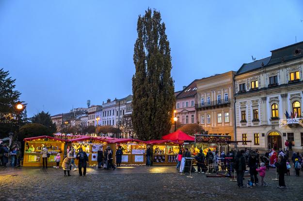 Christmas markets in Prešov, eastern Slovakia, on December 6, 2024.