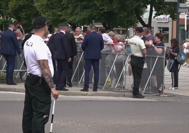 A still from the documentary "Slovakia in a Spiral of Violence" shows gunman Juraj Cintula moments after opening fire on Prime Minister Robert Fico in Handlová on 15 May 2024.