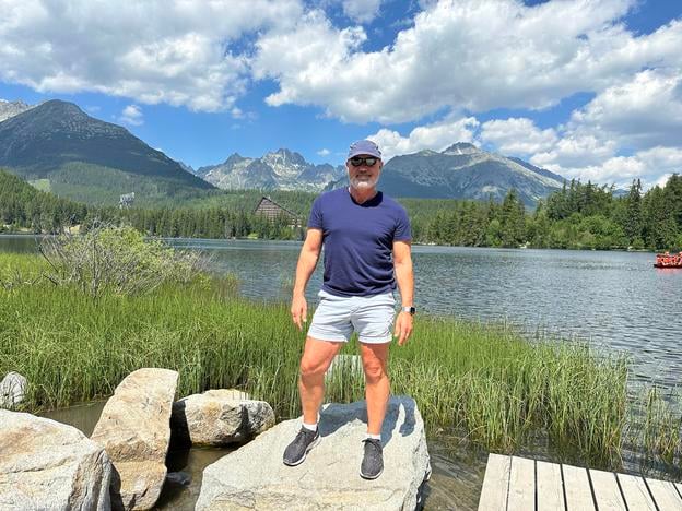 Gregory Stein at the Štrbské Pleso resort in the High Tatras.