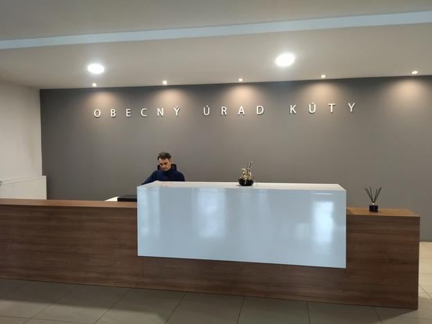 Municipal office in Kúty brings to mind a hotel.