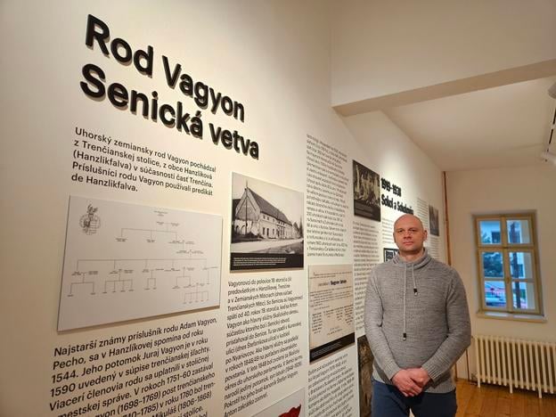 Tomáš Motus, the curator of the Senica Museum which is situated in a manor house of landowner István Vagyon.