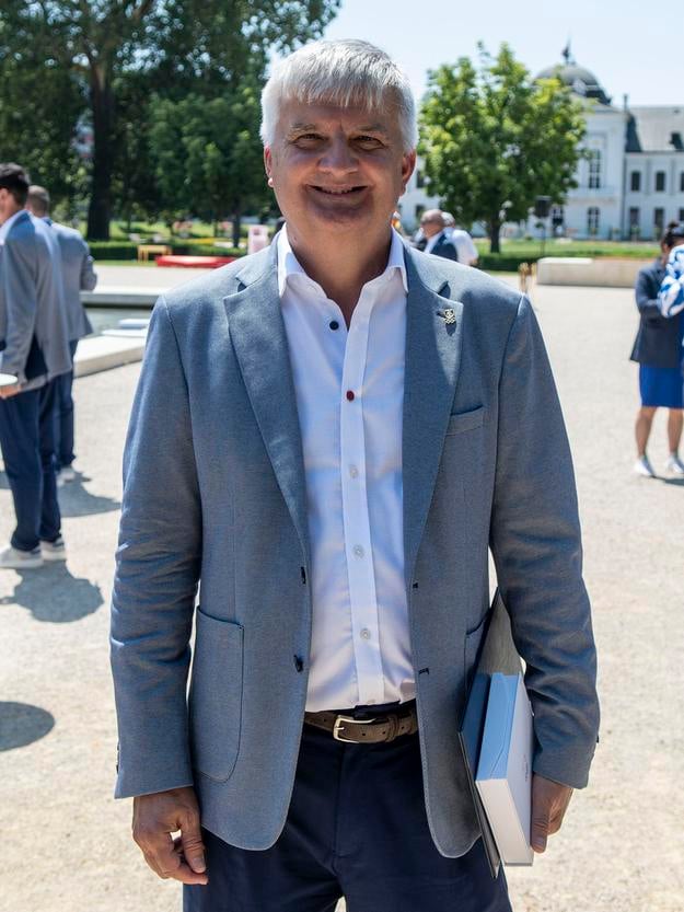 Šeflekár slovenskej výpravy na OH 2024 v Paríži po zložení olympijského sľubu.