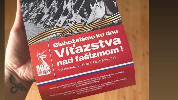 "Congratulations on Victory over Fascism Day! The Russian Embassy in Slovakia."