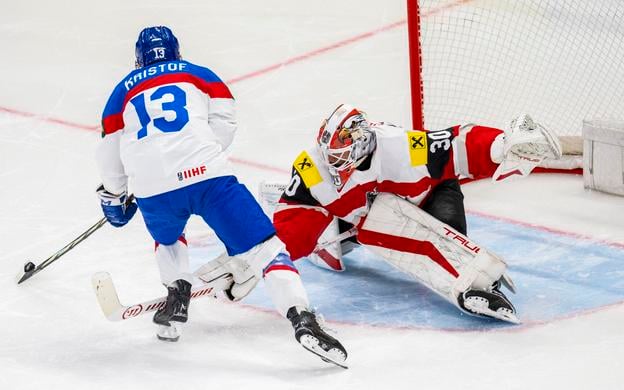 Slovakia lost their Monday match against Austria in a shootout, with the final score 3–2.