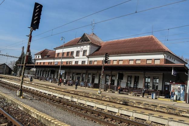 The train station in Kúty was finished in 1930.