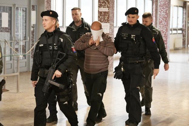 The charged police office Marek A. at the Košice court last year.