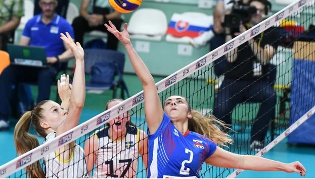 Barbora Koseková v drese Slovenska.