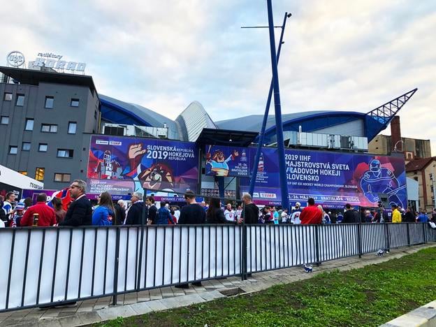 Košická Steel Arena počas MS v roku 2019.