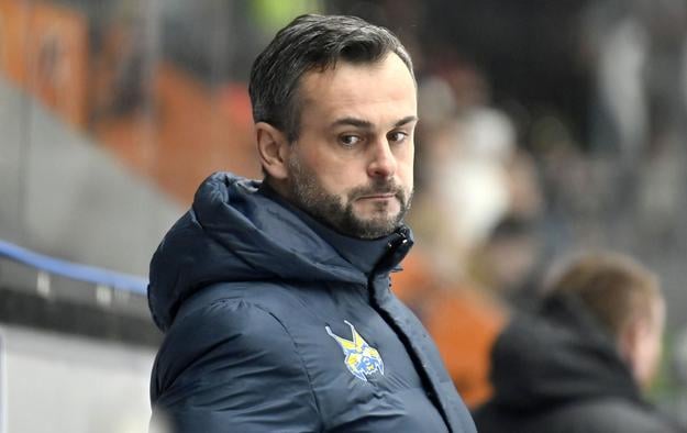 Tréner Vlastimil Wojnar ešte na lavičke Spišskej Novej Vsi v slovenskej extralige v decembri 2023.