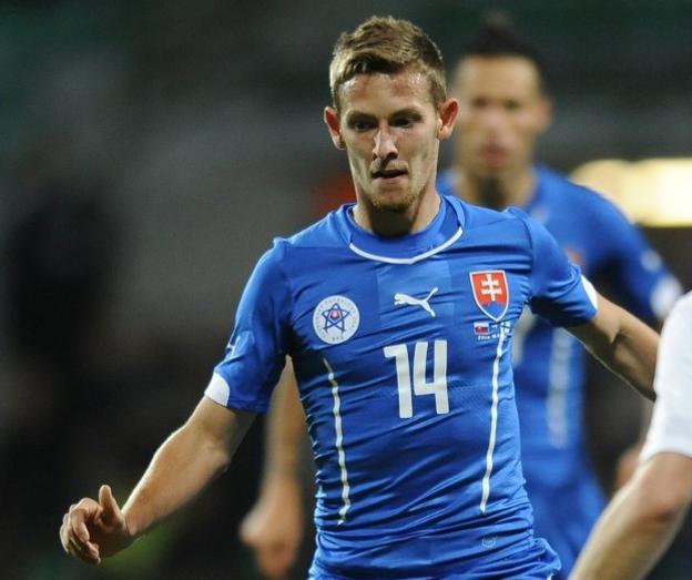 Patrik Hrošovský v reprezentačnom drese.