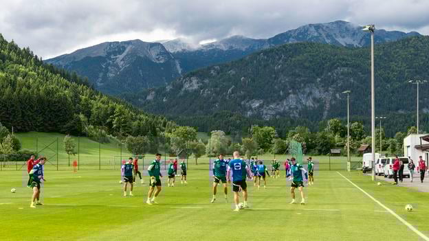 Slovenskí mladíci vo Windischgarstene.