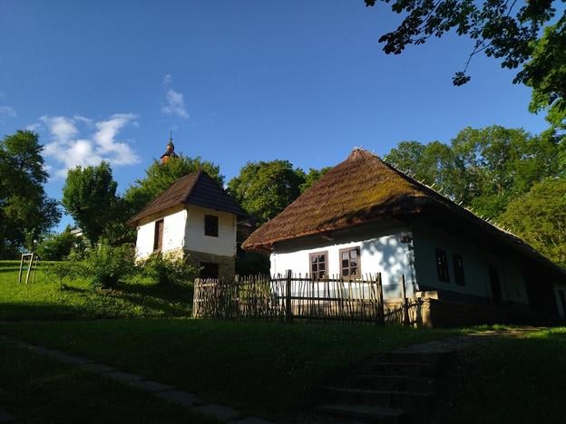 An open-air museum near the manor house in Humenné.