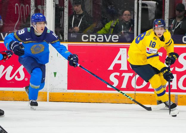 Victor Eklund (vpravo) reprezentoval Švédsko na posledných MS do 20 rokov.