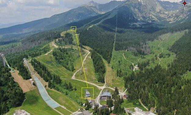 The picture shows where the new chairlift will be located.