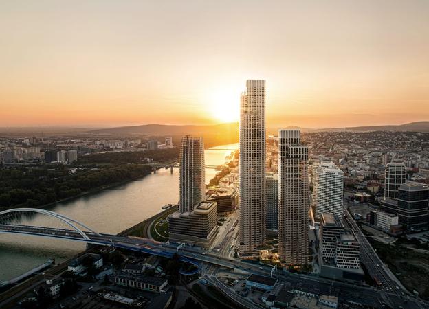 Two planned towers in Eurovea City