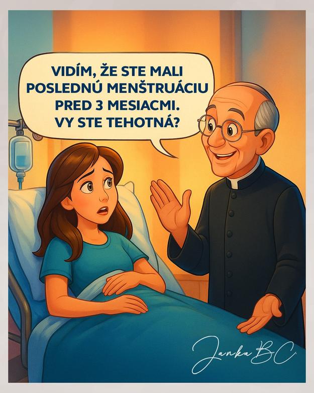 "I see you had your last period three months ago? Are you pregnant?" - an AI-generated image posted on social media by MP Jana Bittó Cigániková.