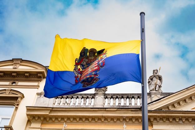 Прапор міста Кошиці.