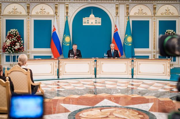 PM Robert Fico met Kazakh President Kassym-Jomart Tokayev in Astana on Wednesday, 11 June 2025.