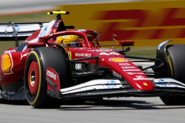 Lewis Hamilton na Ferrari.