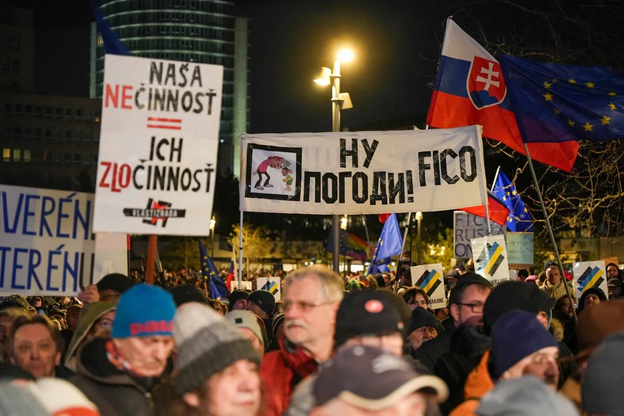 Протест "Ми — Європа" в Братиславі.