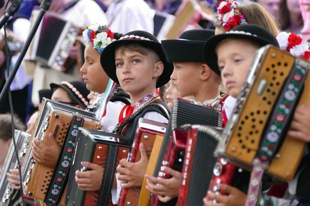 The Jánošíkove Dni folklore festival.
