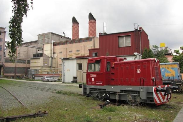 The Trnavský slad works, where the malt is processed. 