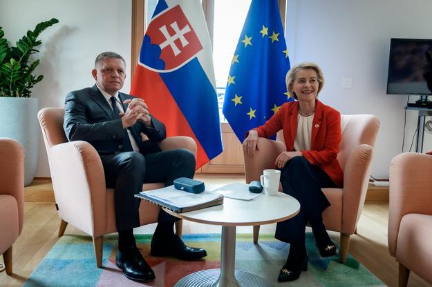 PM Robert Fico has been attending an EU summit in Brussels