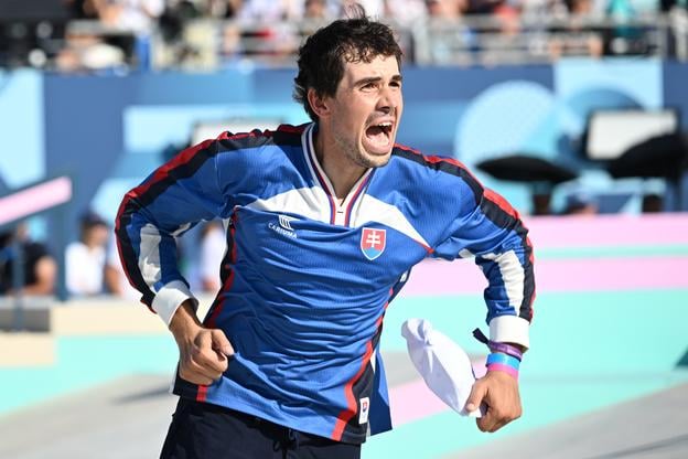 Richard Tury a jeho obrovská emócia po finále streetu na olympijských hrách v Paríži, kde obsadil piate miesto a bol najlepší Európan.