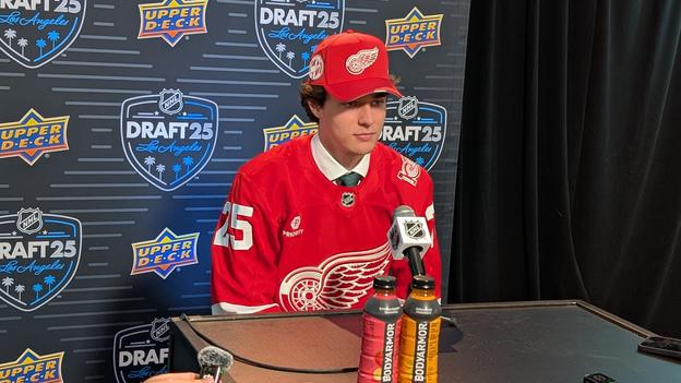 Michal Prádel v drese Detroitu Red Wings.
