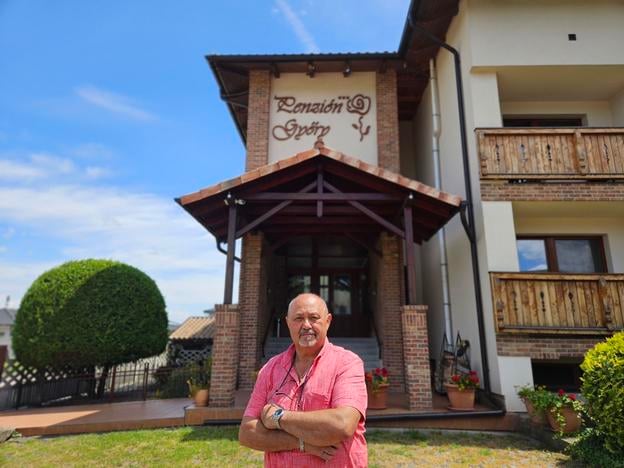 Karol Győry, owner of a family-run guesthouse near Thermal Corvinus