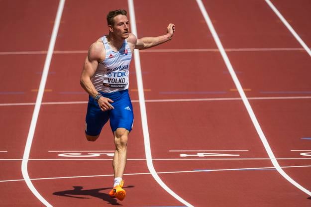 Ján Volko počas MS v aletike v Budapešti 2023.