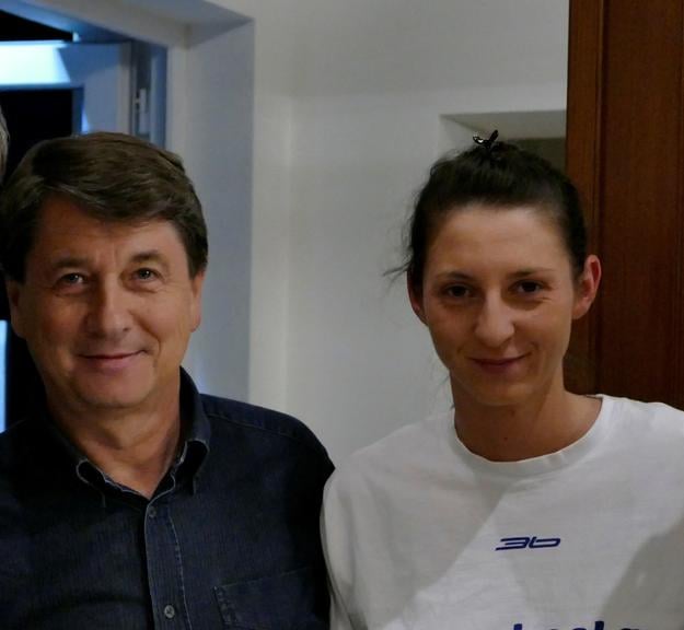 Strojcovia úspechov hádzanárok Iuventy Michalovce: generálny riaditeľ hlavného partnera klubu Tibor Mačuga a do uplynulej sezóny kapitánka tímu Patrícia Wollingerová.
