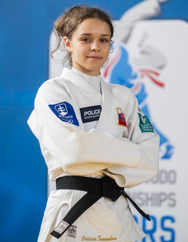 Na snímke juniorská reprezentantka Slovenska v džude Patrícia Tománková pózuje 23. júna 2025 v Pezinku. 